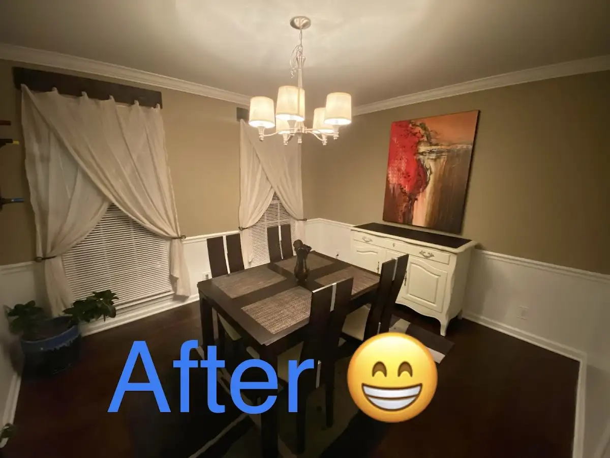 Professional dining room restoration after water damage in Linganore
